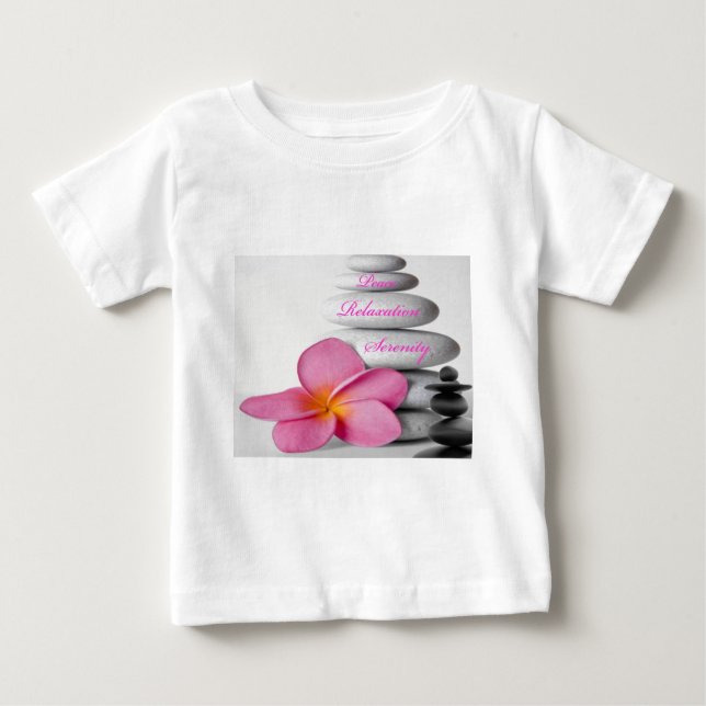 T-shirt Pour Bébé Nature de spa de zen (Devant)