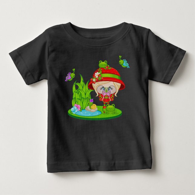 T-shirt Pour Bébé Nature Lover Frog Faune (Devant)
