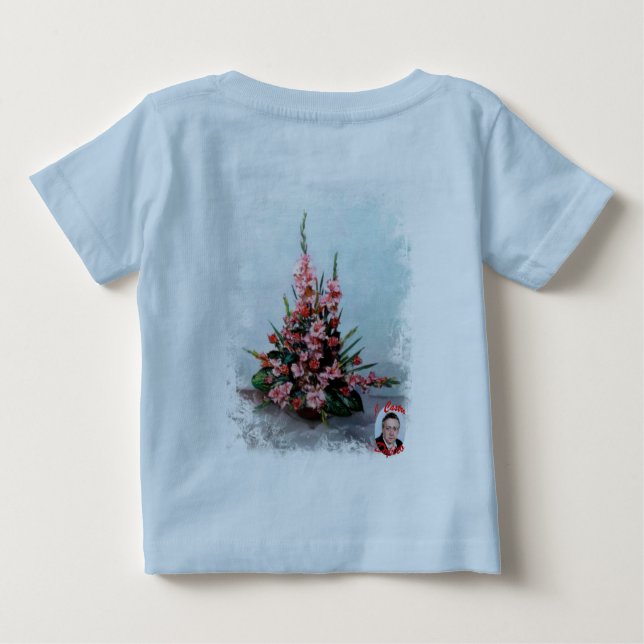 T-shirt Pour Bébé Nature morte de fleurs/Still life of flowers (Dos)