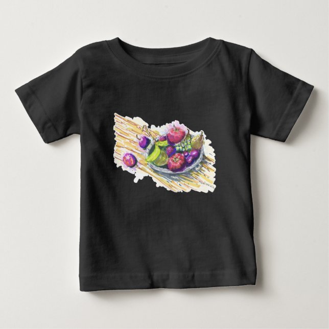 T-shirt Pour Bébé Nature morte de fruits (Devant)
