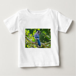 T-shirt Pour Bébé Nature Photographie Shy Blue Jay Vêtements Cadeaux