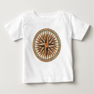 T-shirt Pour Bébé Navigateur de boussole du navire Vintage nautique