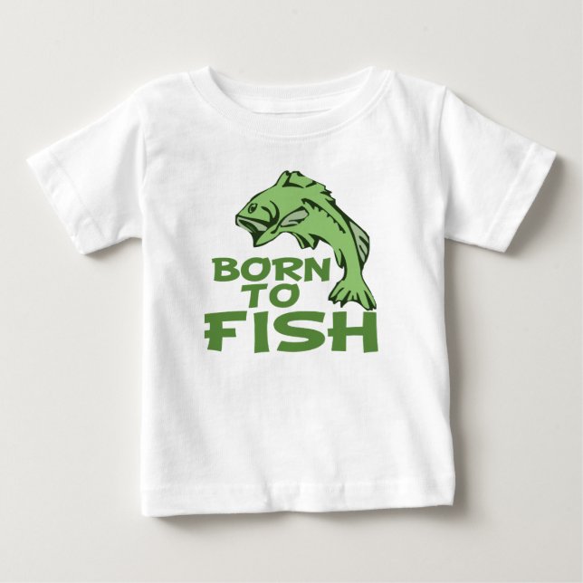 T-shirt Pour Bébé Né à Fish for Bass (Devant)