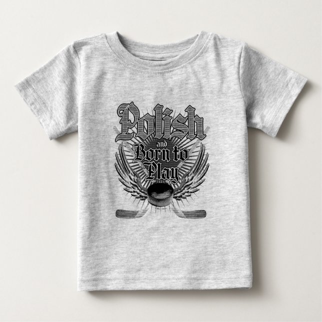 T-shirt Pour Bébé Né à jouer (polonais) (Devant)