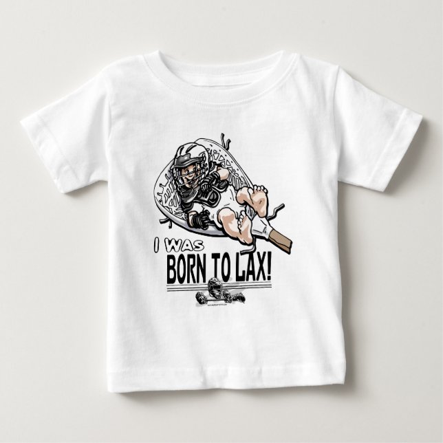 T-shirt Pour Bébé Né à LaX Lacrosse Gear (Devant)