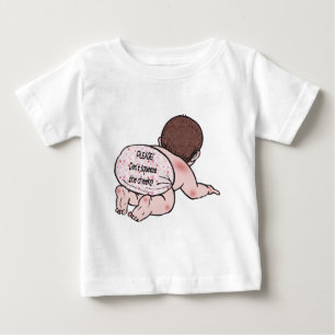 T-shirt Pour Bébé Ne coupez pas les joues