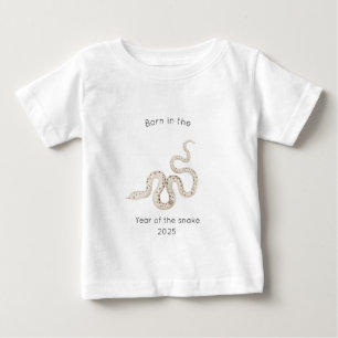 T-shirt Pour Bébé Né dans l'année du serpent du zodiaque chinois