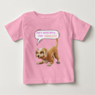 T-shirt Pour Bébé Ne déconnez pas avec cette princesse