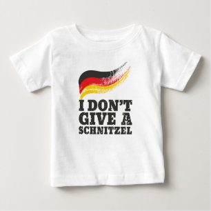 T-shirt Pour Bébé Ne donnez pas Schnitzel drapeau allemand Oktoberfe
