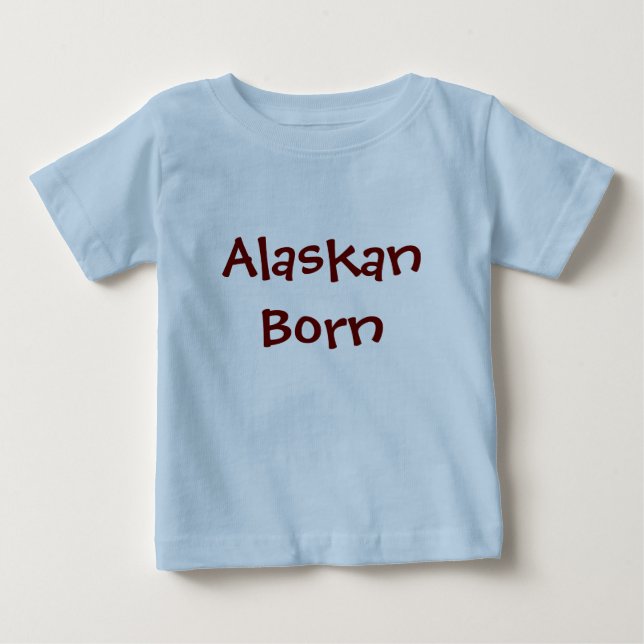 T-shirt Pour Bébé Né en Alaska (Devant)