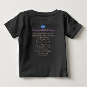 T-shirt Pour Bébé Né En Paix™ 'L'Enfant Vit Matter' (Dos)