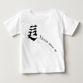 T-shirt Pour Bébé Ne grandissez jamais la chemise de bateau de
