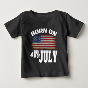 T-SHIRT POUR BÉBÉ NÉ LE 4 JUILLET