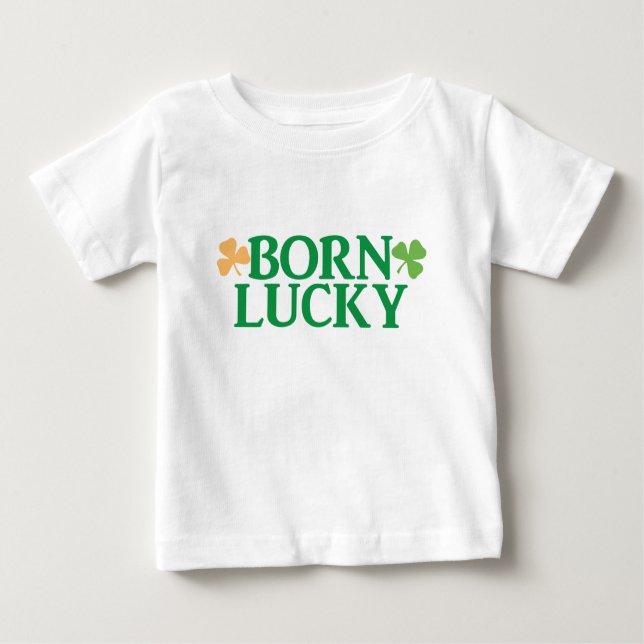 T-shirt Pour Bébé Né Lucky St Patrick's Day (Devant)