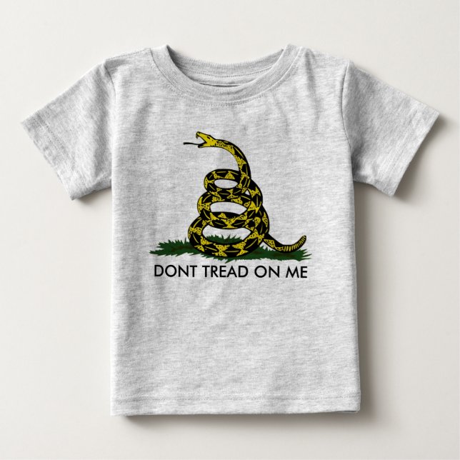 T-shirt Pour Bébé NE MARCHEZ PAS SUR MOI, Gadsden Rattler, Bratton (Devant)