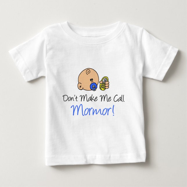 T-shirt Pour Bébé Ne me fais pas appeler Mormor (Devant)