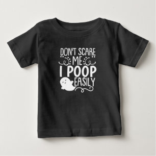 T-shirt Pour Bébé ne me fais pas peur je fais caca facilement body b