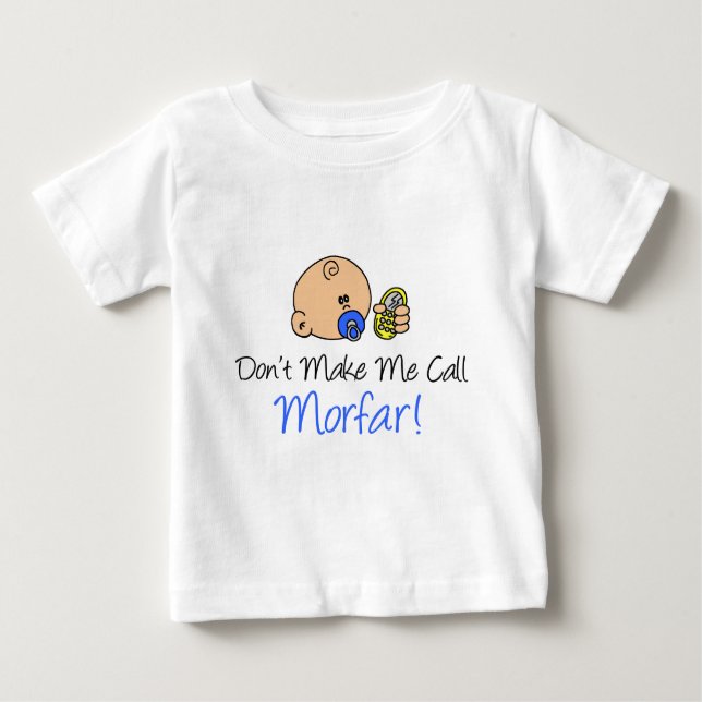 T-shirt Pour Bébé Ne me faites pas l'appel Morfar (Devant)