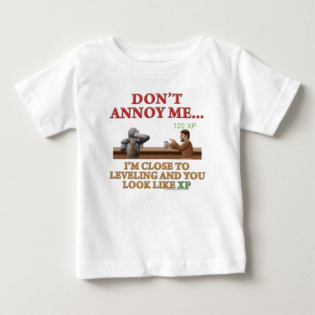 T-shirt Pour Bébé Ne m'ennuyez pas (Devant)