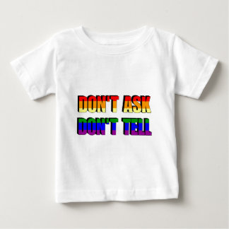 T-shirt Pour Bébé Ne pas demander, ne pas dire