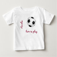 Né pour jouer au football de football Personnalise
