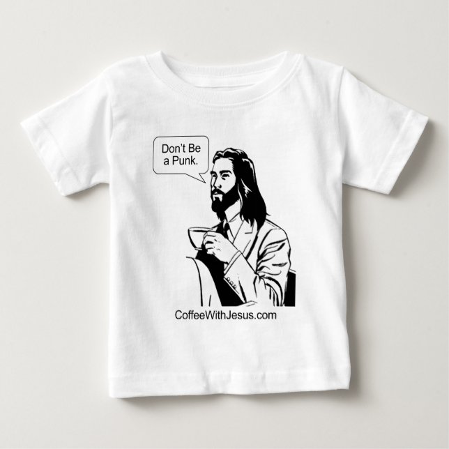 T-shirt Pour Bébé Ne sois pas un punk (Devant)