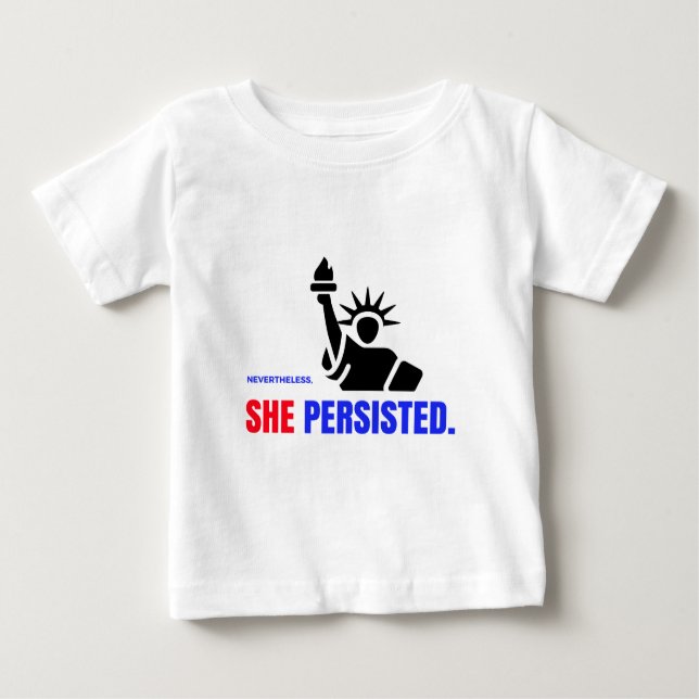 T-shirt Pour Bébé Néanmoins, elle a persisté (Devant)