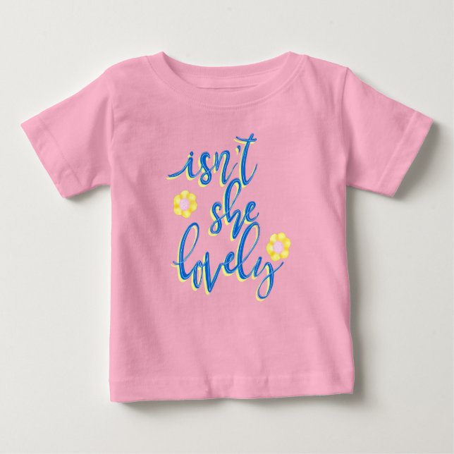 T-shirt Pour Bébé N'est-elle pas adorable ? (Devant)