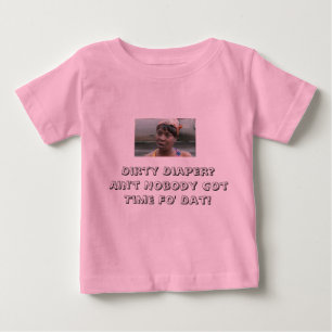 T-SHIRT POUR BÉBÉ N'EST PAS OBTENU L'HEURE POUR LES COUCHES-CULOTTES