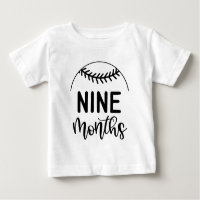 Neuf mois de baseball bébé Milestone -