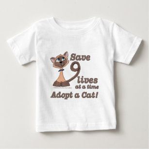 T-shirt Pour Bébé Neuf vies