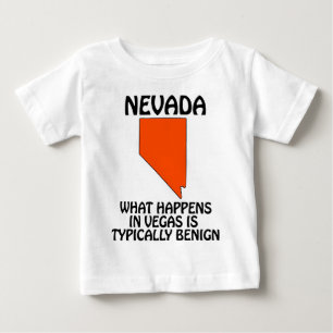 T-shirt Pour Bébé Nevada - Ce qui se passe à Vegas est généralement 