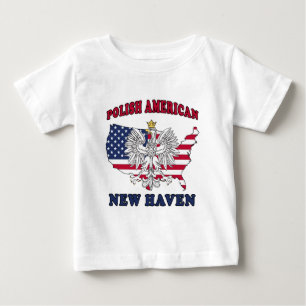 T-shirt Pour Bébé New Haven Connecticut Polonais