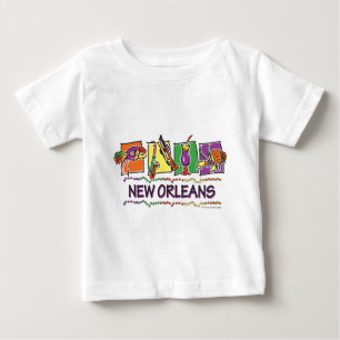 T-shirt Pour Bébé NEW-ORLÉANS-CARRÉS-eps