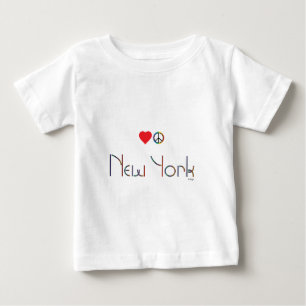 T-shirt Pour Bébé NEW YORK, Amour et Paix, Cool