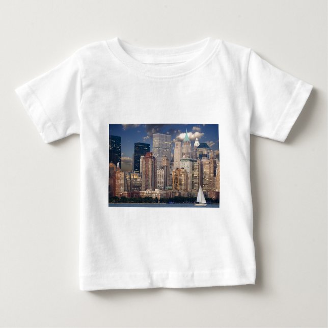T-shirt Pour Bébé New York City Manhattan (Devant)