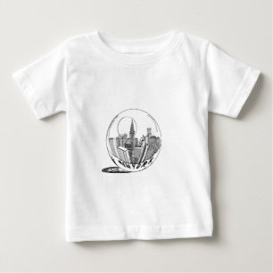 T-shirt Pour Bébé New York dans une boule de verre