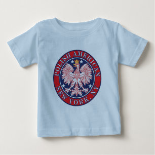 T-shirt Pour Bébé New York NY Polonais