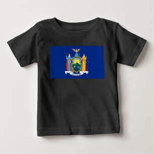 T-shirt Pour Bébé New York : The Empire State, Home Big Apple Flag