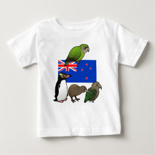 T-shirt Pour Bébé New Zealand Birdorables