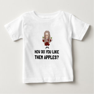 T-shirt Pour Bébé Newton les aiment des pommes