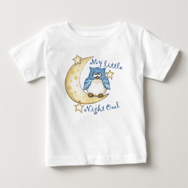 T-shirt Pour Bébé Night Owl (Devant)