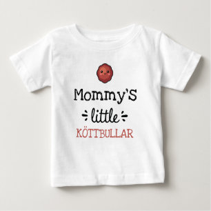 T-shirt Pour Bébé [N'importe quel texte] Little Köttbullar