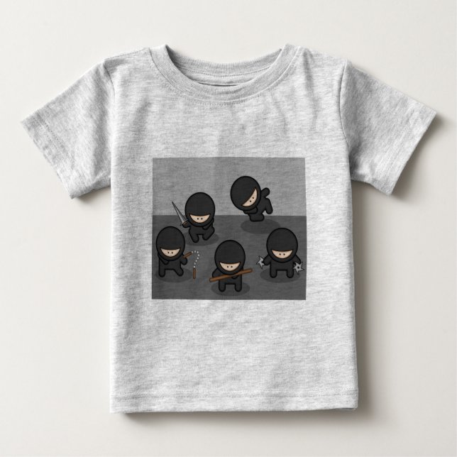 T-shirt Pour Bébé Ninja Baby Tee (Devant)