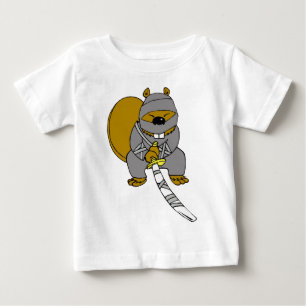 T-shirt Pour Bébé Ninja Beaver