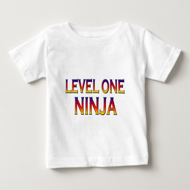 T-shirt Pour Bébé Ninja du niveau un (Devant)