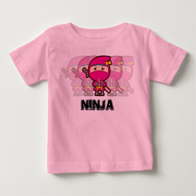 T-shirt Pour Bébé Ninja Girl (Devant)