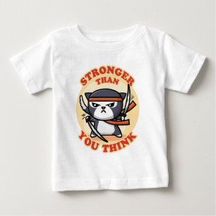 T-shirt Pour Bébé Ninja Plus forte que vous ne pensez