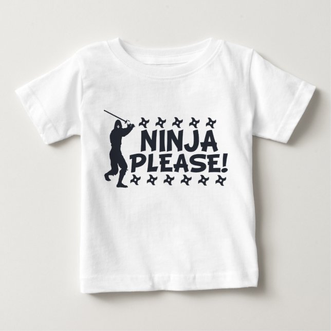 T-shirt Pour Bébé Ninja svp (Devant)