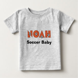 T-shirt Pour Bébé Noé dans l'orange du football
